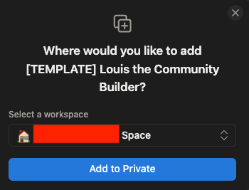 Choosing where to add the duplicated template
